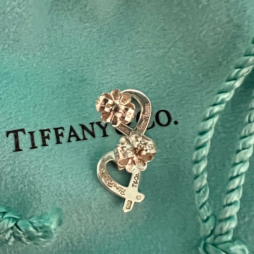 🌸🌸 Authentic Tiffany & Co. Paloma Picasso Sterling Silver Loving Heart E… - Picture 5 of 7